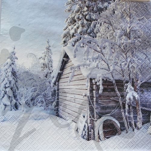 Tovaglioli: Serviette winter cabin (w452) 2Stk. – Nuovo (secondo la descrizione) da Schlatt TG venduto da kreativ-atelier