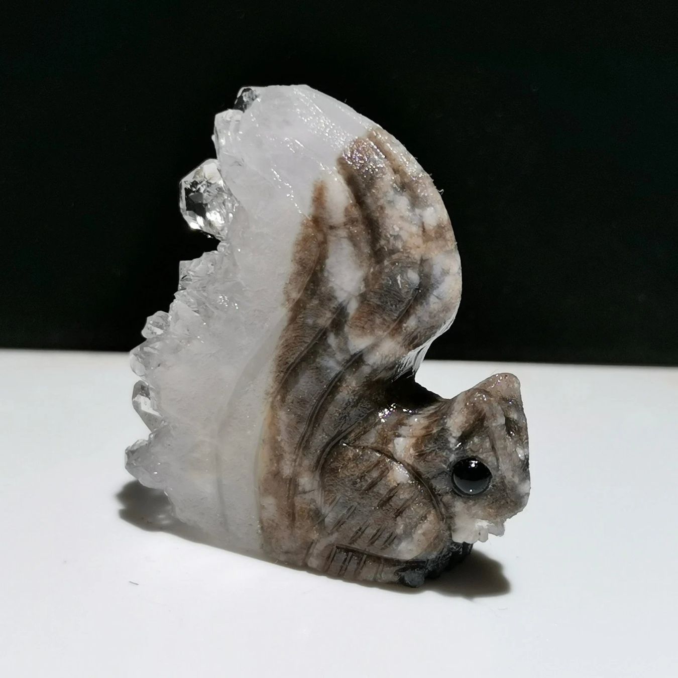 Pietre preziose: Miniature Eichhörnchen Statue Bergkristall Ecureuil Cristal – Nuovo (secondo la descrizione) da Prilly venduto da ilyria73 4