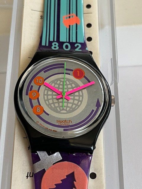 Orologi: SWATCH GENT GB 143 EAN CODE ANNEE 1992 NEUVE – Nuovo e nell'imballaggio originale da Epalinges venduto da Gtworld