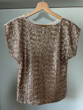 Warehouse Pailletten Oberteil XS