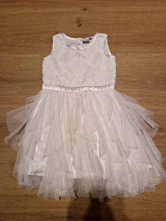 Festkleid Weiss Gr 104