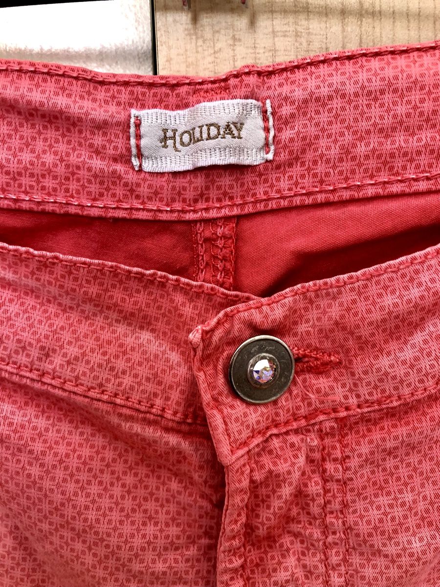 Pantaloni: Sommerhose Fuchsia/Rosa mit Muster – Usato da Zürich venduto da lino07 1