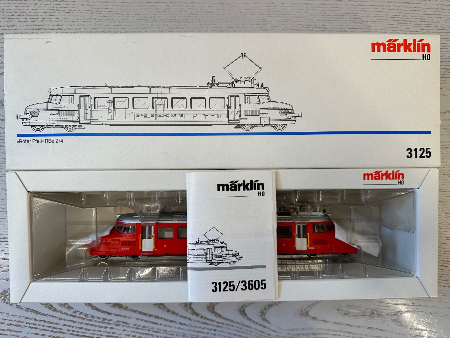 Märklin Modellini di ferrovie: Märklin 3125 SBB RBe 2/4 Roter Pfeil – Usato da Lupsingen venduto da New-Haven 5