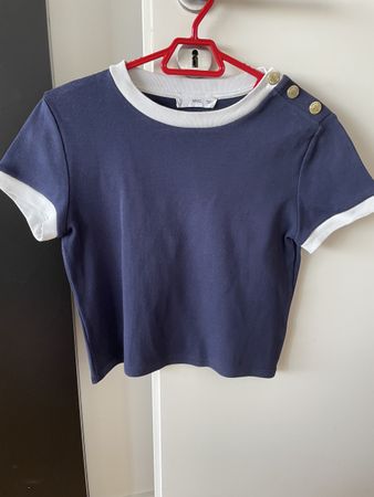 MNG T-Shirt Navy Blue Size M
