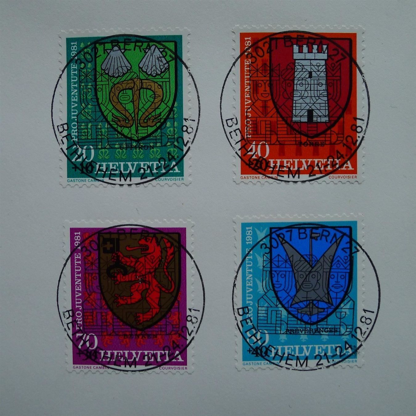 Tutti i francobolli: 1981 Vollstempel Satzbrief Bethlehem – Usato da Ebikon venduto da SilvioFreund 1