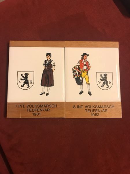 Medaillen: Volksmarsch Teufen 1981 und 1982 – Gebraucht aus Bühler von comaneci