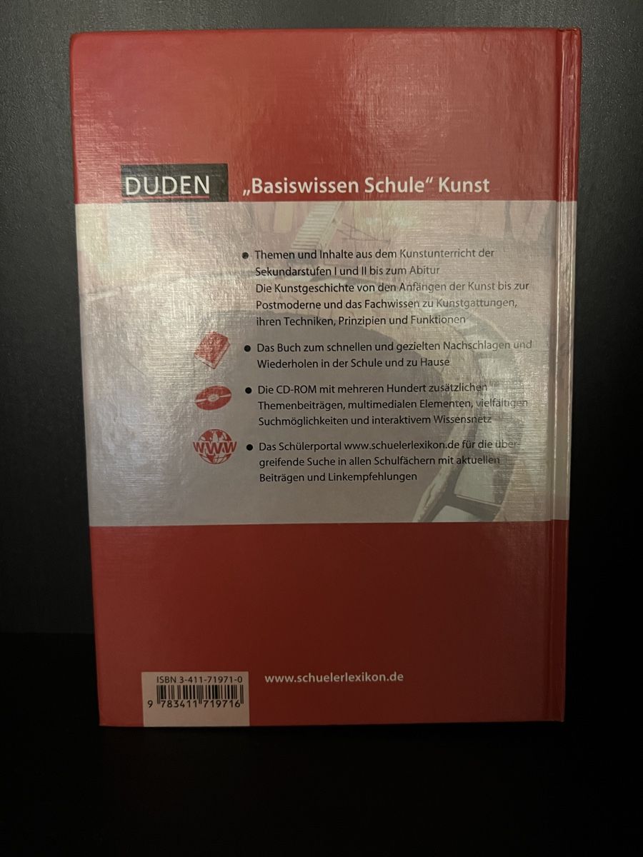 Libri: Kunst Duden Basiswissen Schule - mit CD-Rom – Usato da Zürich venduto da rigani 1