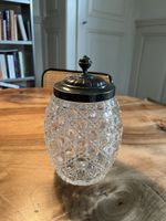 Kristall-Bonboniere mit Deckel, Vintage