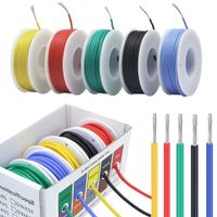 Draht Kabel 22 AWG PVC 600V 200°C 5 Rollen Elektrokabel