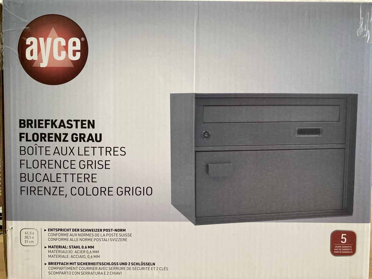 Altro per la casa: Briefkasten Stahl Anthrazit – Usato da Zürich venduto da NiTo2021 5
