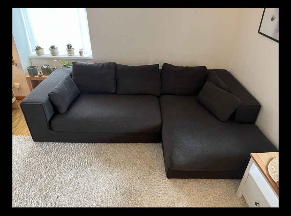Sofas: Grosses Ecksofa / Stoffsofa anthrazit – ca. 280×170 cm – Gebraucht aus Zürich von superzapphire 1