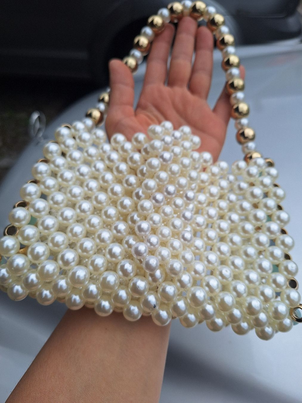 Borse: Handtasche aus Perlen – Nuovo (secondo la descrizione) da Oberglatt ZH venduto da nat_c6k7 2