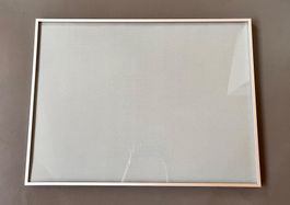 *Rahmen mit Glas und Rückwand* *Aluminium* *80x60.5x2cm*