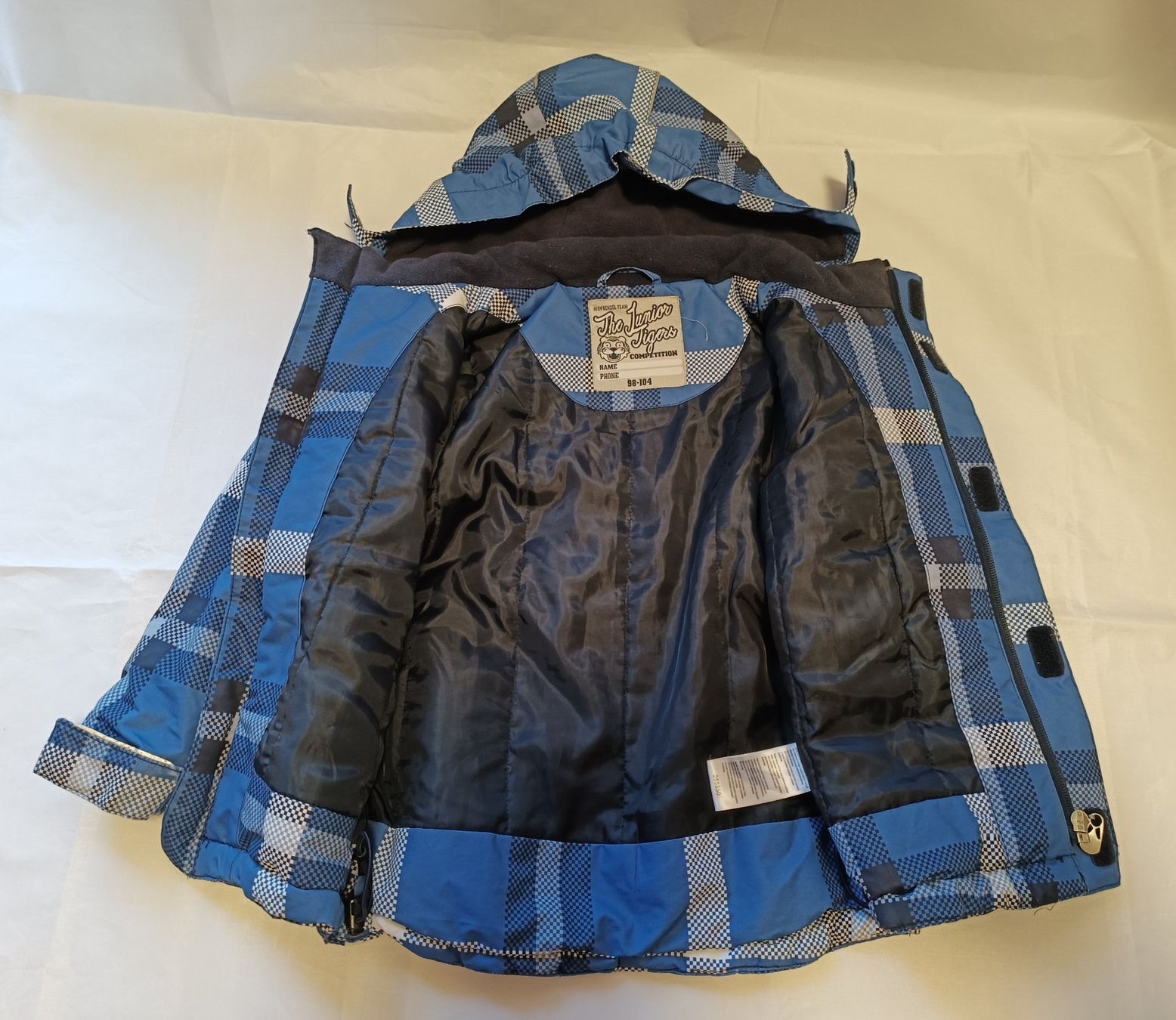 Tchibo Giacche & Cappotti: Tchibo Winterjacke Gr 98/104 Junge blau kariert – Usato da Oberhofen Thun'see venduto da cri_6md2 4
