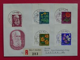 1959, J178-J182, PJ Vollstempel a.Ersttagsbrief Tabs, SELTEN