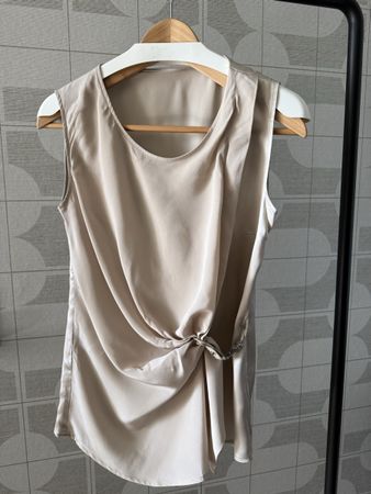 Bluse, beige