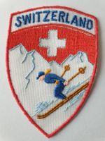 Vintage Badg Wappen Switzerland Abfahrt ST. GALLER STICKEREI