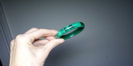 Ancien bracelet avec malachite pierre verte années 60