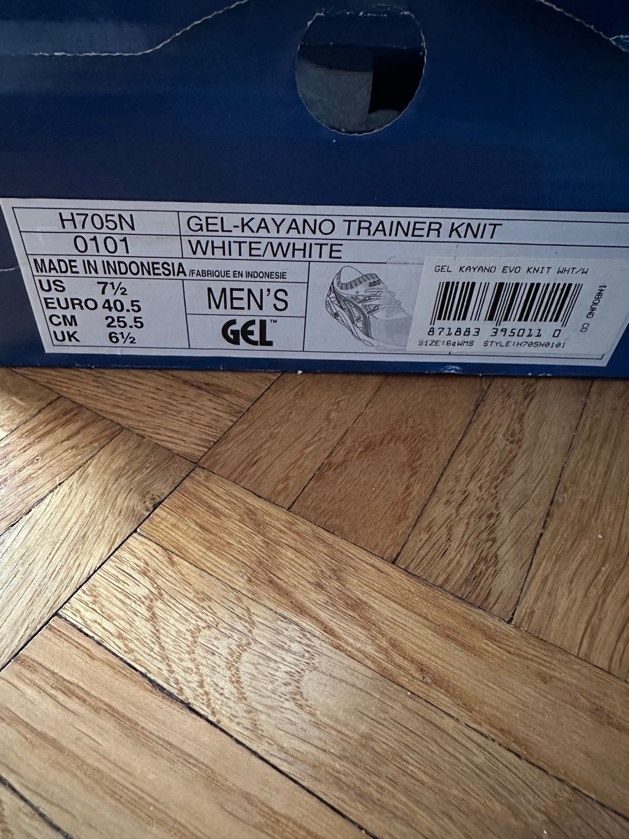 Asics Scarpe da uomo: Baskets Asics Gel Kayano Trainer Evo Blanches Taille 40 – Usato da Lausanne venduto da Magic1900 4