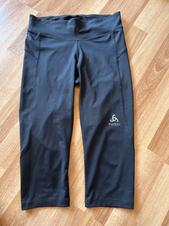 Odlo Damen Lauftights Capri schwarz, Gr. S
