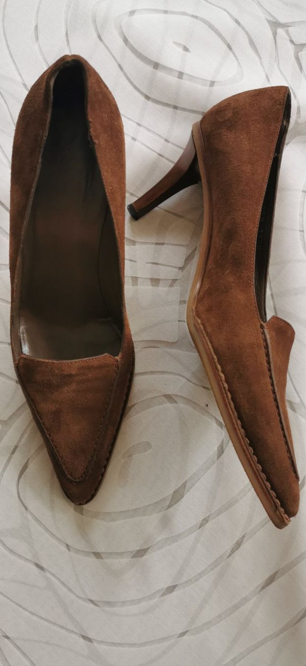 Gucci Damenschuhe: Gucci Wildleder Pumps Gr. 37.5 Braun – Neu (gemäss Beschreibung) aus Egg b. Zürich von bil_6lr7 1