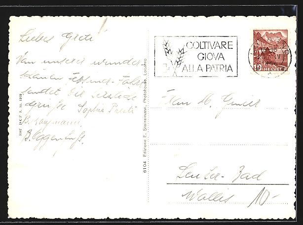 Cartes postales: Brione sopra Locarno, Blick von einer Te – D'occasion à Berlin par bartko-reher 1