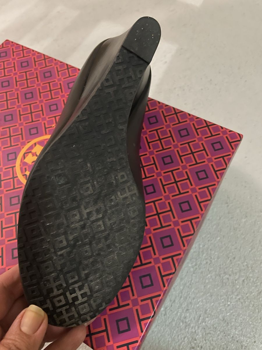 Tory Burch Damenschuhe: Tory Burch Wedges Black Leather US 6 – Neu (gemäss Beschreibung) aus Münsingen von Simged 4