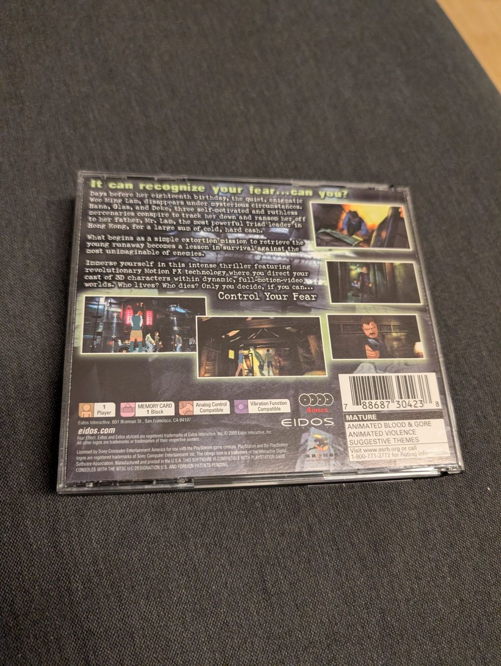 Giochi: Fear effect Sony PlayStation NTSC USA – Usato da Giubiasco venduto da Tici__nerd_Giubiasco 1