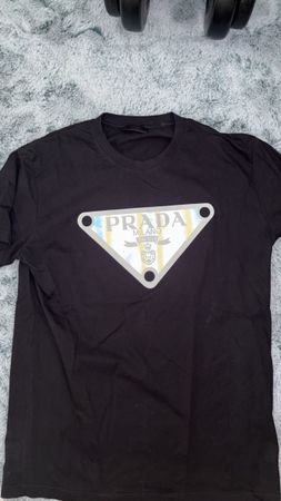 Prada T-Shirt Schwarz Herren Grösse L Zustand gut