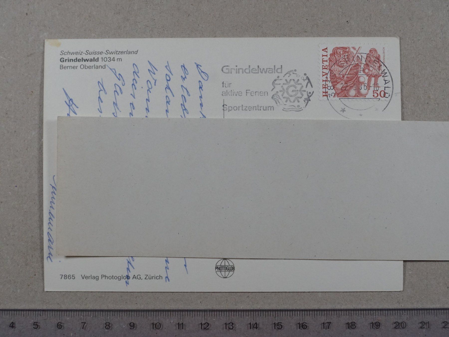 Ansichtskarten: Grindelwald, 1986, Grindelwalder Lied – Gebraucht aus Lenzburg von fh1 1