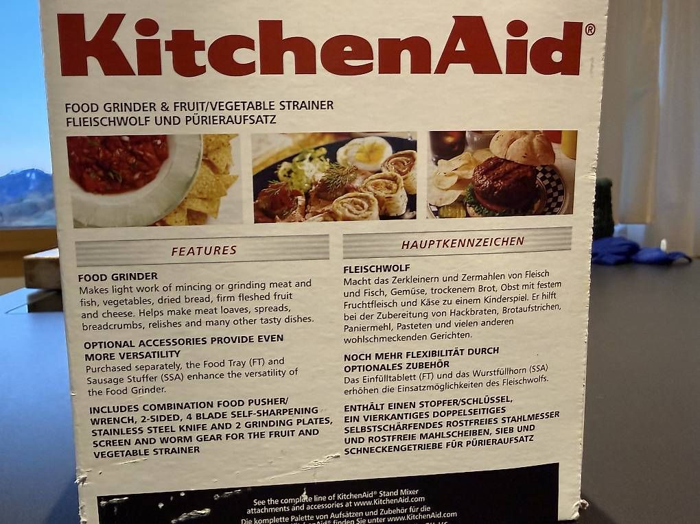 Elettrodomestici da cucina: NEU KitchenAid Fleischwolf und Pürier-Set – Usato da Unterwasser venduto da jan_jxh6 2