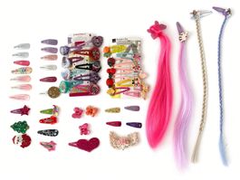 Grosses Set Haarspangen Kinder Frozen, LOL, Einhorns, usw
