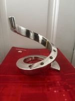 Bougeoir vintage en spirale, design DANSK argenté 49