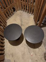 Schwarze Beistelltische, 2 Stk