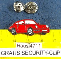 PORSCHE 911 ROT AUTO PIN GEPRÄGT