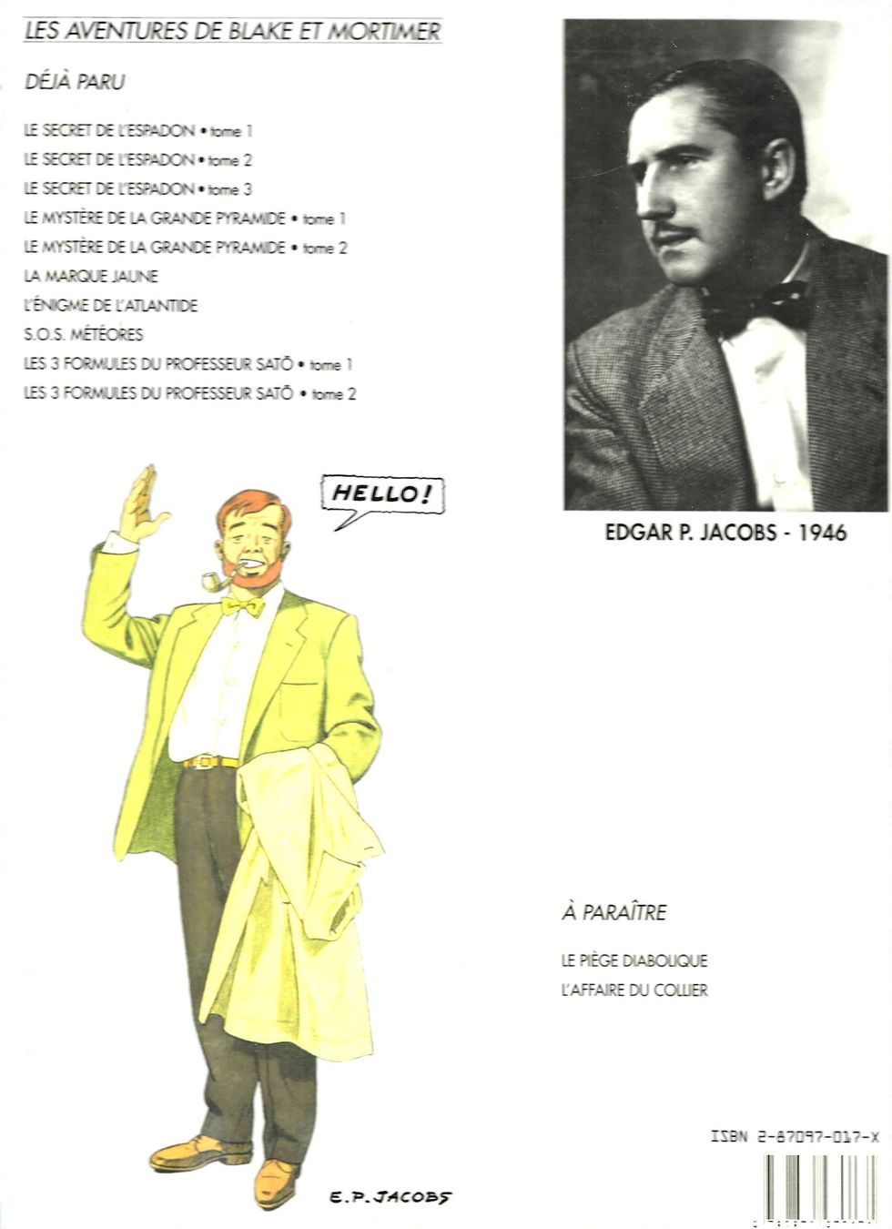 Fumetti: Blake et Mortimer - Les 3 formules du Professeur Satò E.O. – Usato da Savagnier venduto da Ne2065 1
