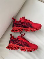 MUST HAVE - stylischer und edler Sneaker-Schuh, rot, 40