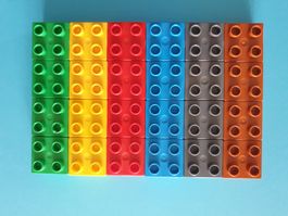 Lego Duplo (27) 24 Bausteine 2x2 Noppen