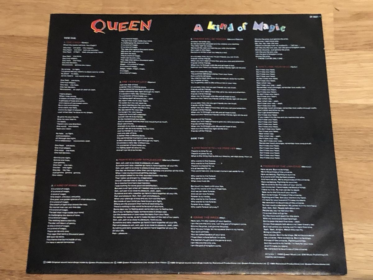 Schallplatten: Queen. 1986. A Kind Of Magic – Gebraucht aus Faulensee von Mizuno06 4