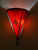marokkanische Wandlampe Ziegen-Leder