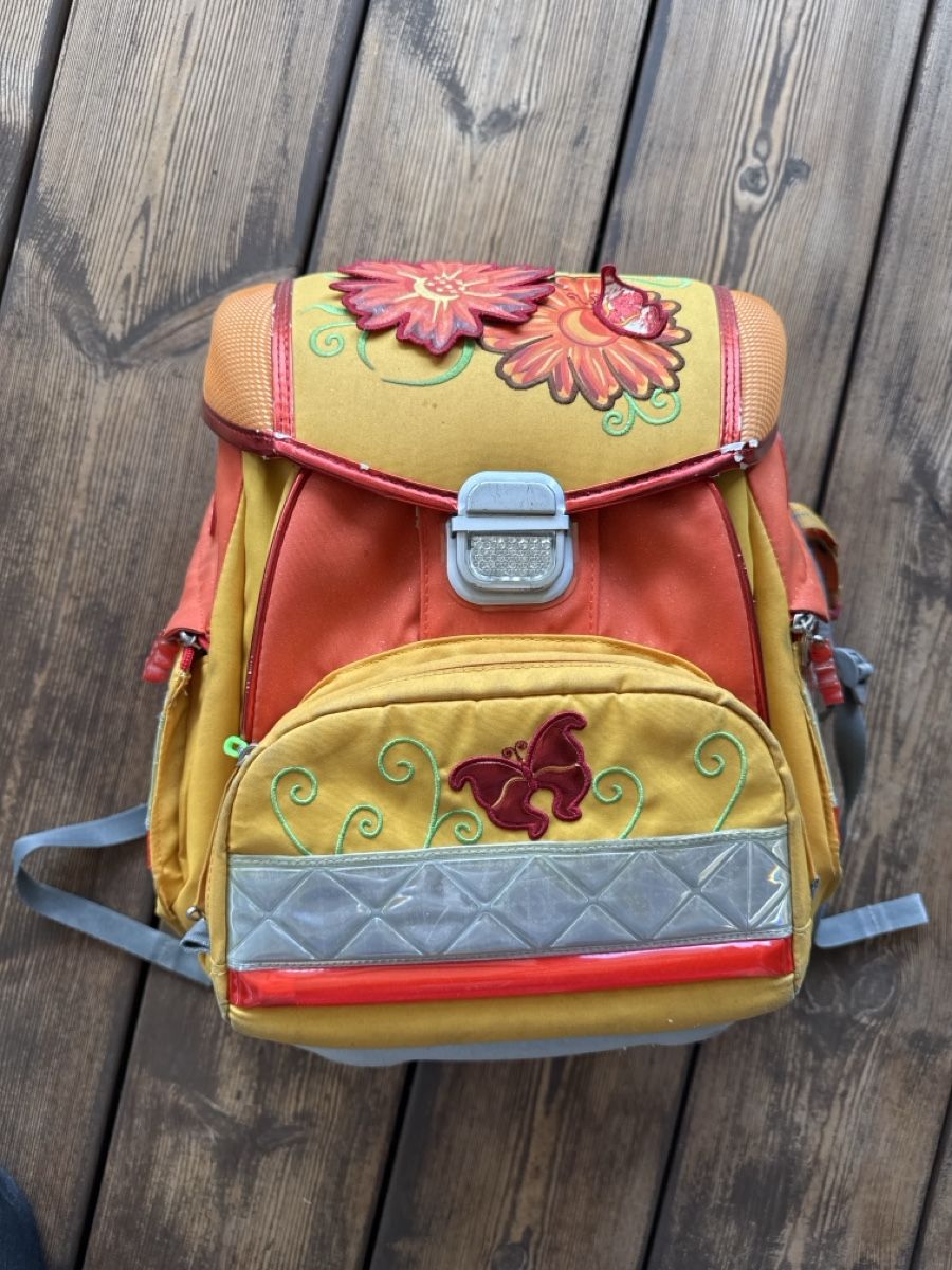 Step by Step Kindertaschen: Schulranzen Set Step by Step bunte Blumen mit Beleuchtung – Gebraucht aus Niederlenz von Abume 1