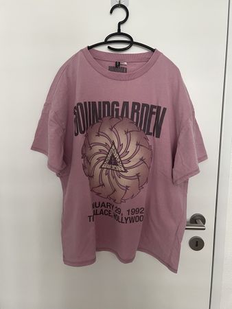 Oversized T-Shirt mit Print, Baumwolle