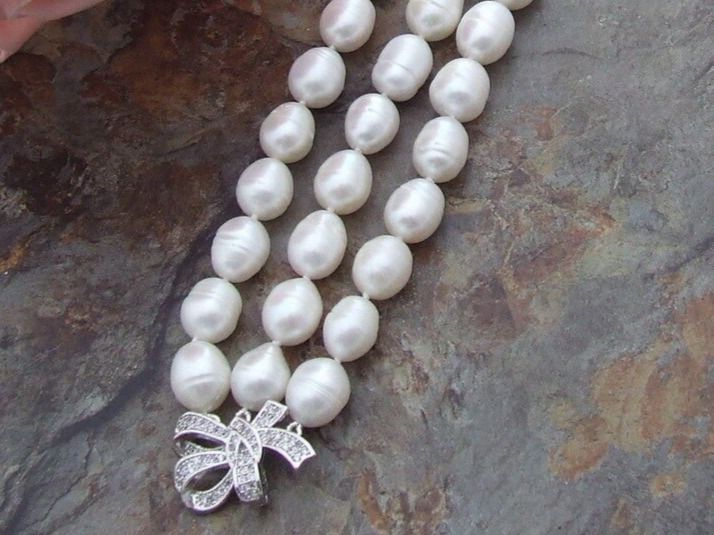 Bracciali & Braccialetti: Weiss Lua Perlen Armband Echt 1.2 cm Bracelet Perle Vrai – Nuovo (secondo la descrizione) da Prilly venduto da ilyria73 7