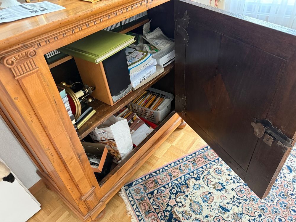 Cassettiere: antiker Intarsien Barock Holz Schrank Kommode – Usato da Walterswil BE venduto da Lonitti 9