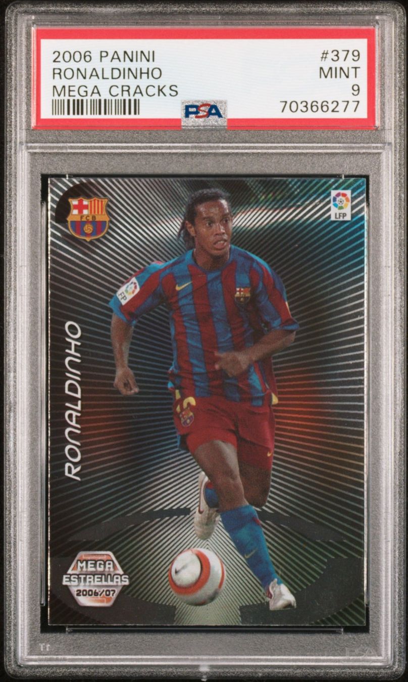Panini Carte collezionabili: PANINI MEGACRACKS 2006 RONALDINHO PSA 9 – Usato da St. Gallen venduto da Matrix023