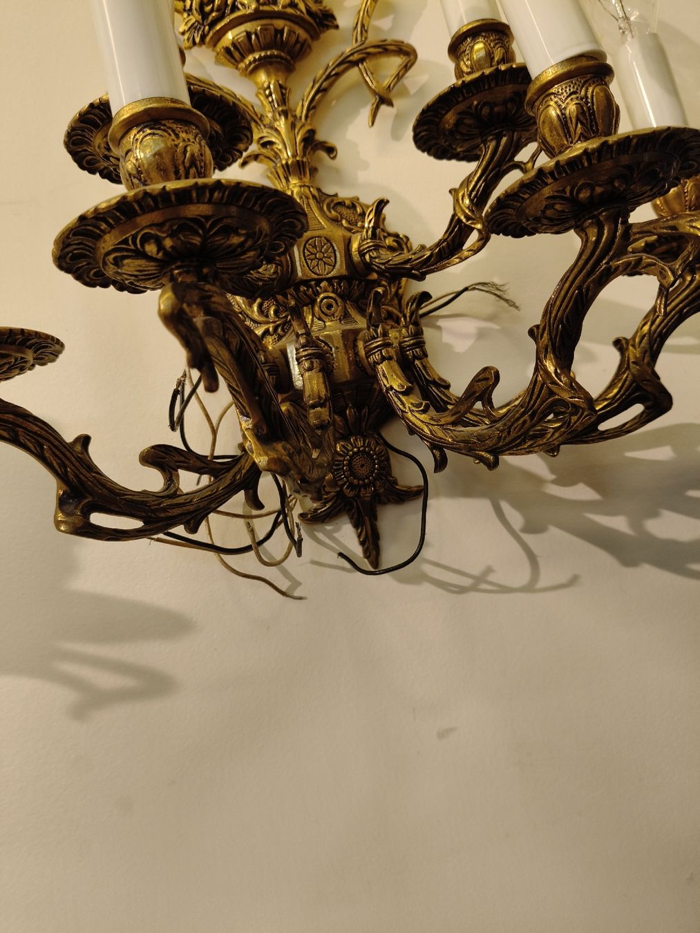Lampade: Italian Brass wand Lampe, 1950s – Usato da Zwingen venduto da inf_2blh 6