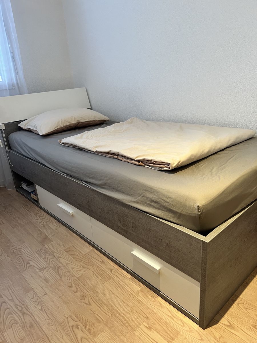 Pfister Letti: Jugendbett grau/weiss – Nuovo (secondo la descrizione) da Rudolfstetten venduto da Mozzi68 1