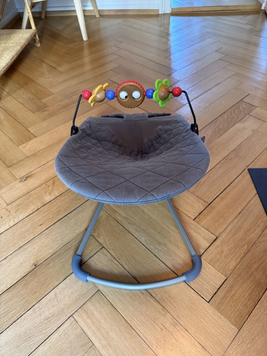 Babybjörn Sdraiette & Sdraiette a dondolo: Babywippe grau mit Spielbogen – Usato da Zürich venduto da Shushu_Zurich 2