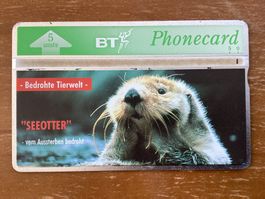Telefonkarte British Telecom Seeotter 5000 Ex