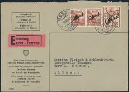 1942 - Bundesverwaltung BVW - Brief - BFr